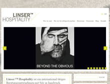 Tablet Screenshot of linserhospitality.com